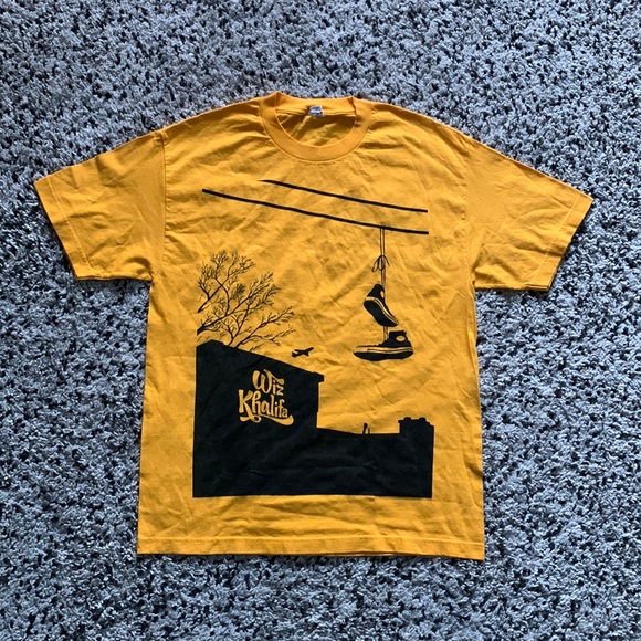 Wiz Khalifa Black Yellow Short Sleeve AlStyle Graphic Tee Shirt Size Large - Picture 1 of 9